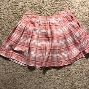 Pink forever 21 pleated skirt